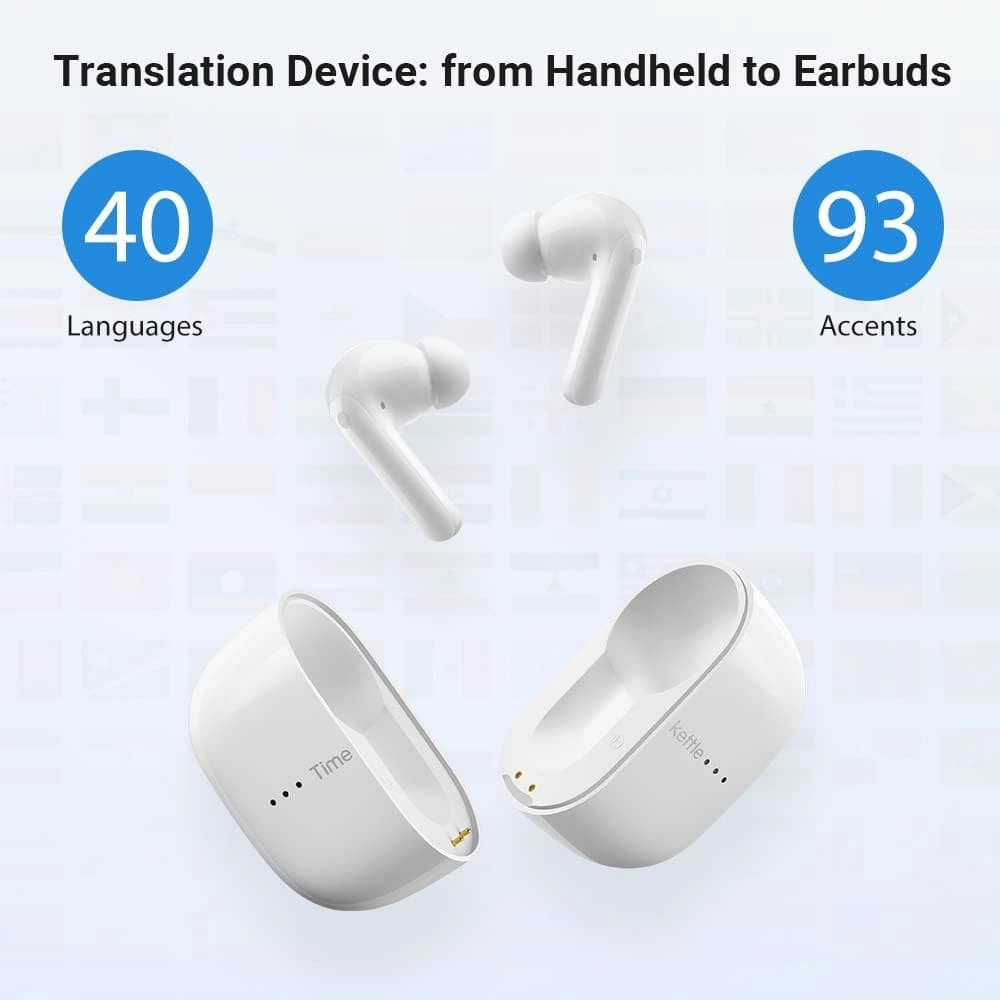 Timekettle M3 Language Translator Earbuds, Two-Way Translator Device with APP for 40 Languages & 93 Accents Online