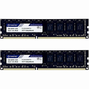Timetec 8GB (2x4GB) DDR3L 1333MHz RAM Kit C UDIMM, CL9, 1.5V, Dual Rank computing devices, pc accessories, cheap computer online