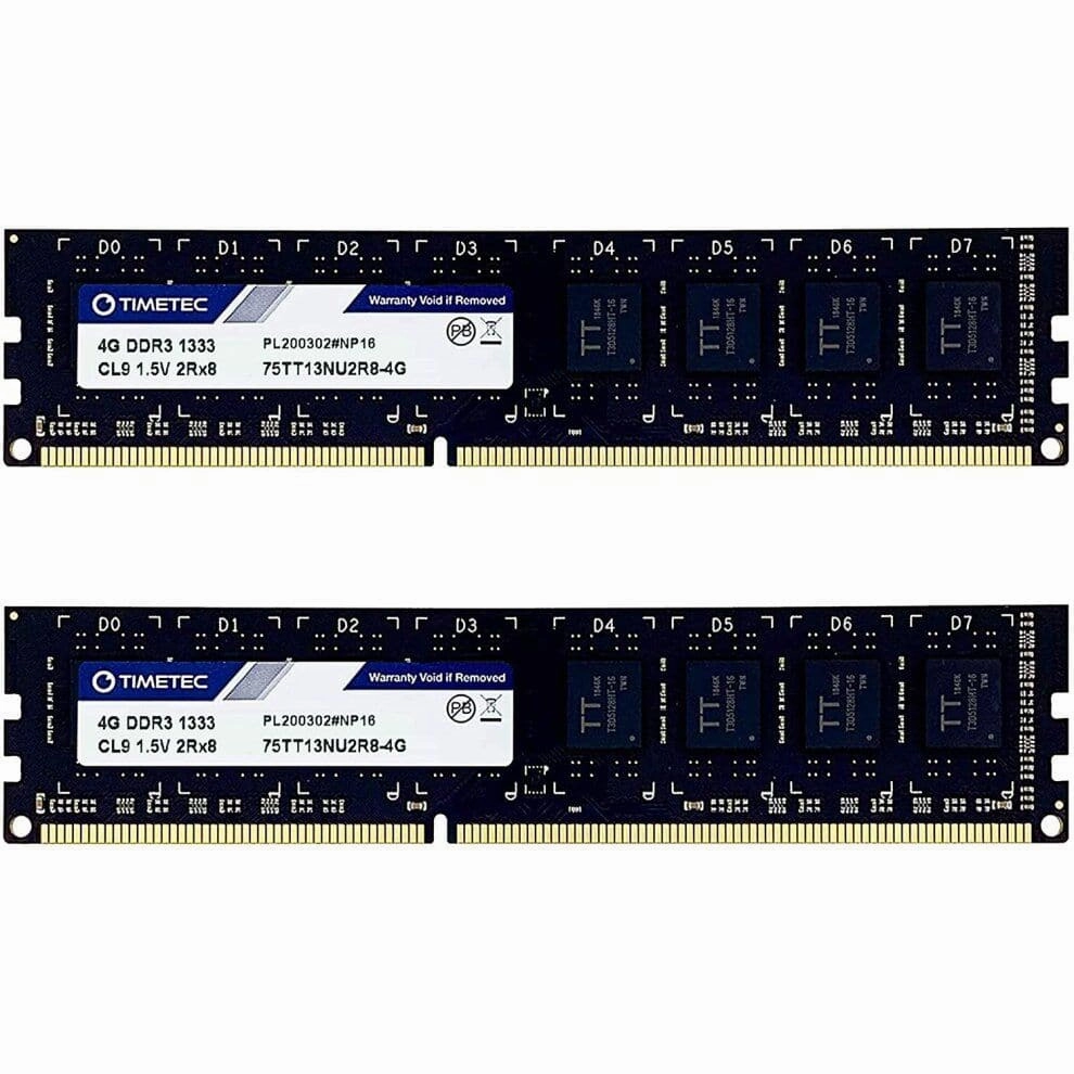 Timetec 8GB (2x4GB) DDR3L 1333MHz RAM Kit C UDIMM, CL9, 1.5V, Dual Rank computing devices, pc accessories, cheap computer online
