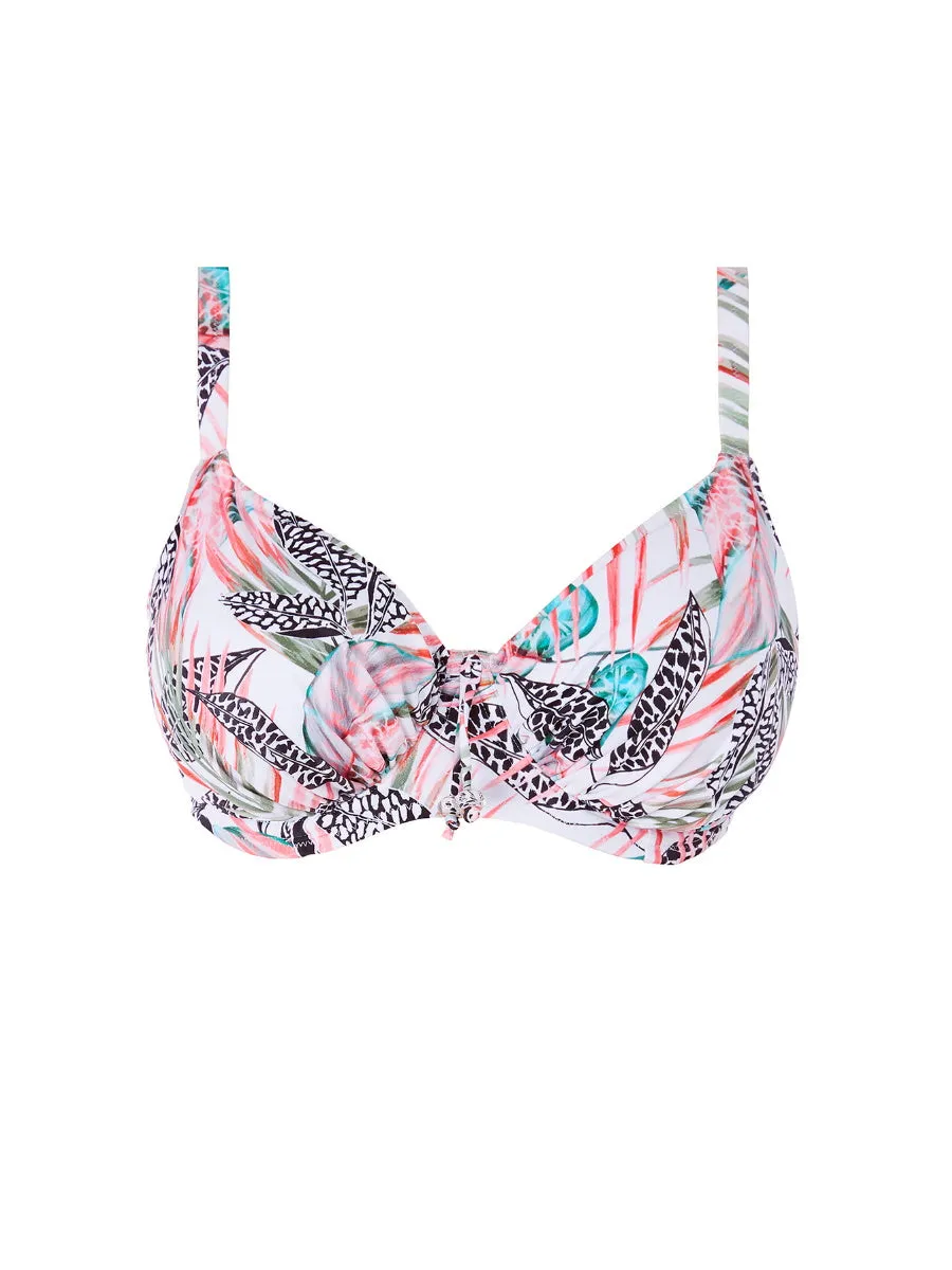 Tobago Gathered Full Cup Bikini Top - Melon