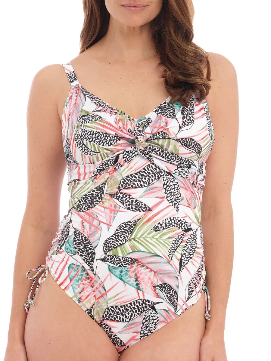 Tobago Twist Front Swimsuit - Melon