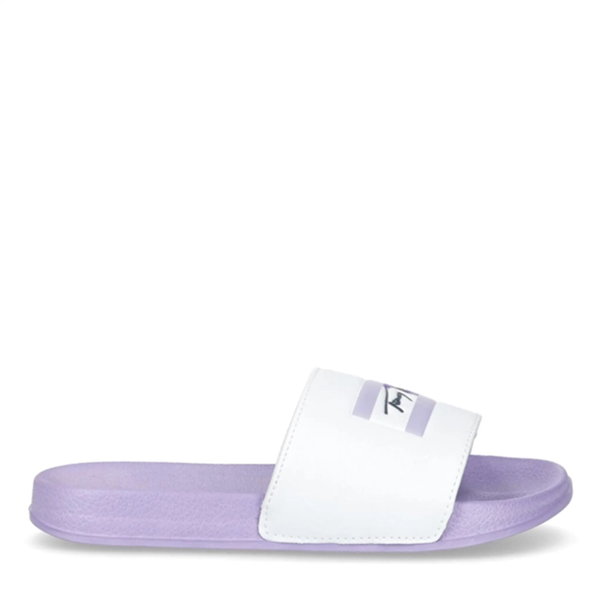 Tommy Hilfiger Flag Print Pool Slide White/Lilac