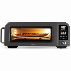 Tower T17141 Elite Pizza Oven with 5 High Temperature Programs, 15 Cooking Functions, Turbo Crisper, 400C,18L, 2000W, Grey & Chrome phone accessories, mobile phone cases, best charging cable