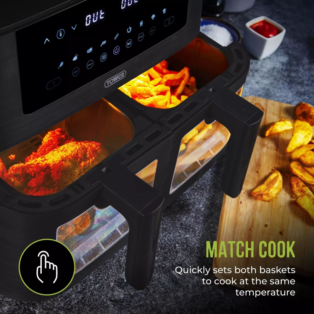 TOWER Vortx Vizion [T17151BM] Air Fryer - Black