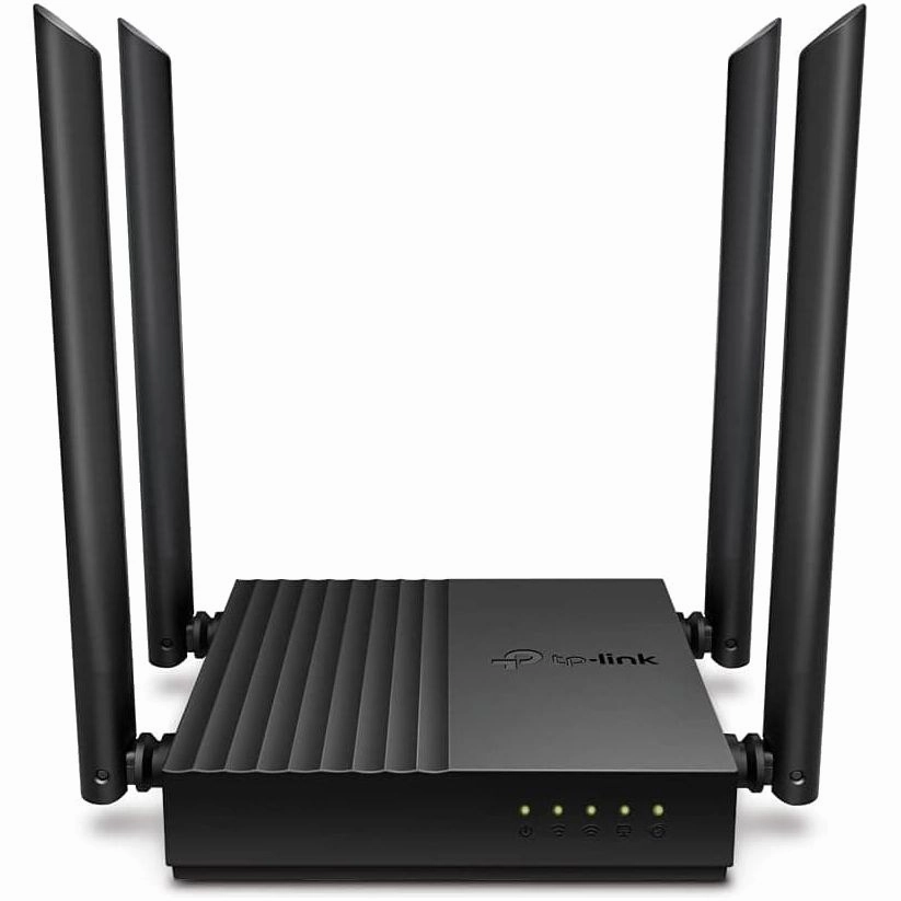 TP-Link AC1200 Dual-Band Gigabit Wi-Fi Router, Wi-Fi Speed up to 1200 Mbps, 4Gbps LAN Ports, Advanced security with WPA3, with MU-MIMO (Archer C64) computing devices, pc accessories, cheap computer online