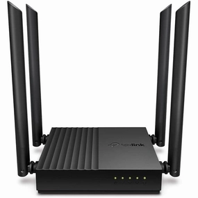 TP-Link AC1200 Dual-Band Gigabit Wi-Fi Router, Wi-Fi Speed up to 1200 Mbps, 4Gbps LAN Ports, Advanced security with WPA3, with MU-MIMO (Archer C64) computing devices, pc accessories, cheap computer online