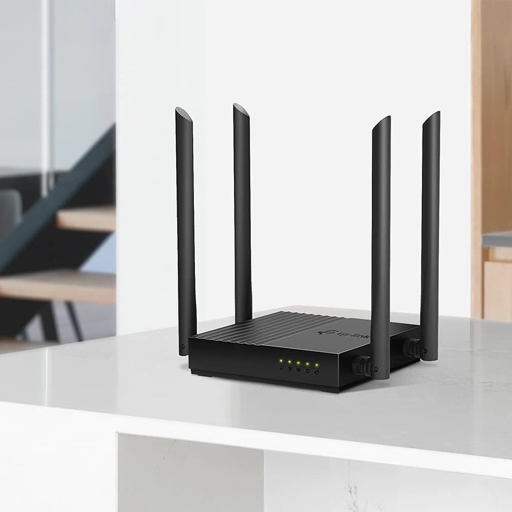 TP-Link AC1200 Dual-Band Gigabit Wi-Fi Router, Wi-Fi Speed up to 1200 Mbps, 4Gbps LAN Ports, Advanced security with WPA3, with MU-MIMO (Archer C64)