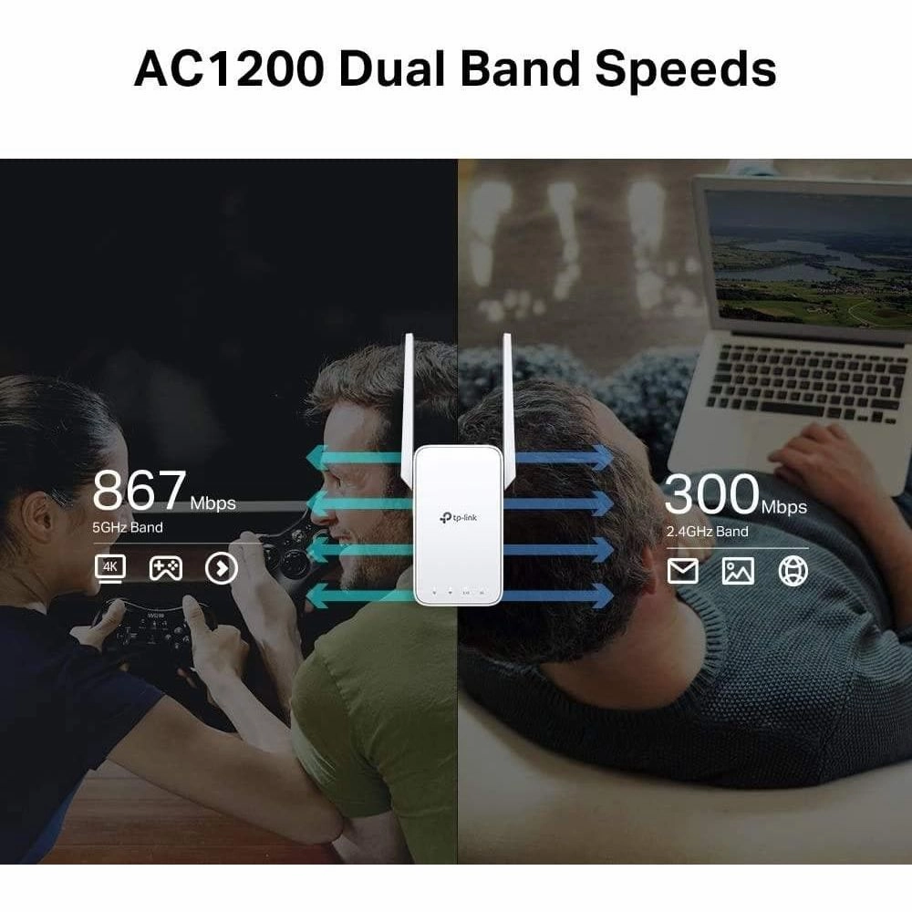 TP-Link AC1200 Dual Band Wi-Fi Range Extender & Booster