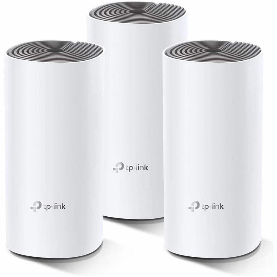 TP-Link Deco E4 Whole Home Mesh Wi-Fi System, Seamless and Speedy (AC1200) for Large Home, Work with Amazon Echo/Alexa, Router and WiFi Booster Replacement, Parent Control, Pack of 3 computing devices, pc accessories, cheap computer online
