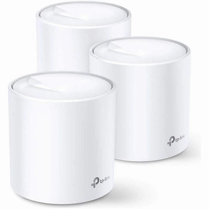 TP-Link Deco X20 AX1800 Whole Home Mesh Wi-Fi 6 System, AI-Driven Mesh, Up to 5,800 Sq ft Coverage, 1 GHz Quad-Core CPU, Compatible with Amazon Alexa, With TP-Link HomeShield's kit, Pack of 3, White computing devices, pc accessories, cheap computer online