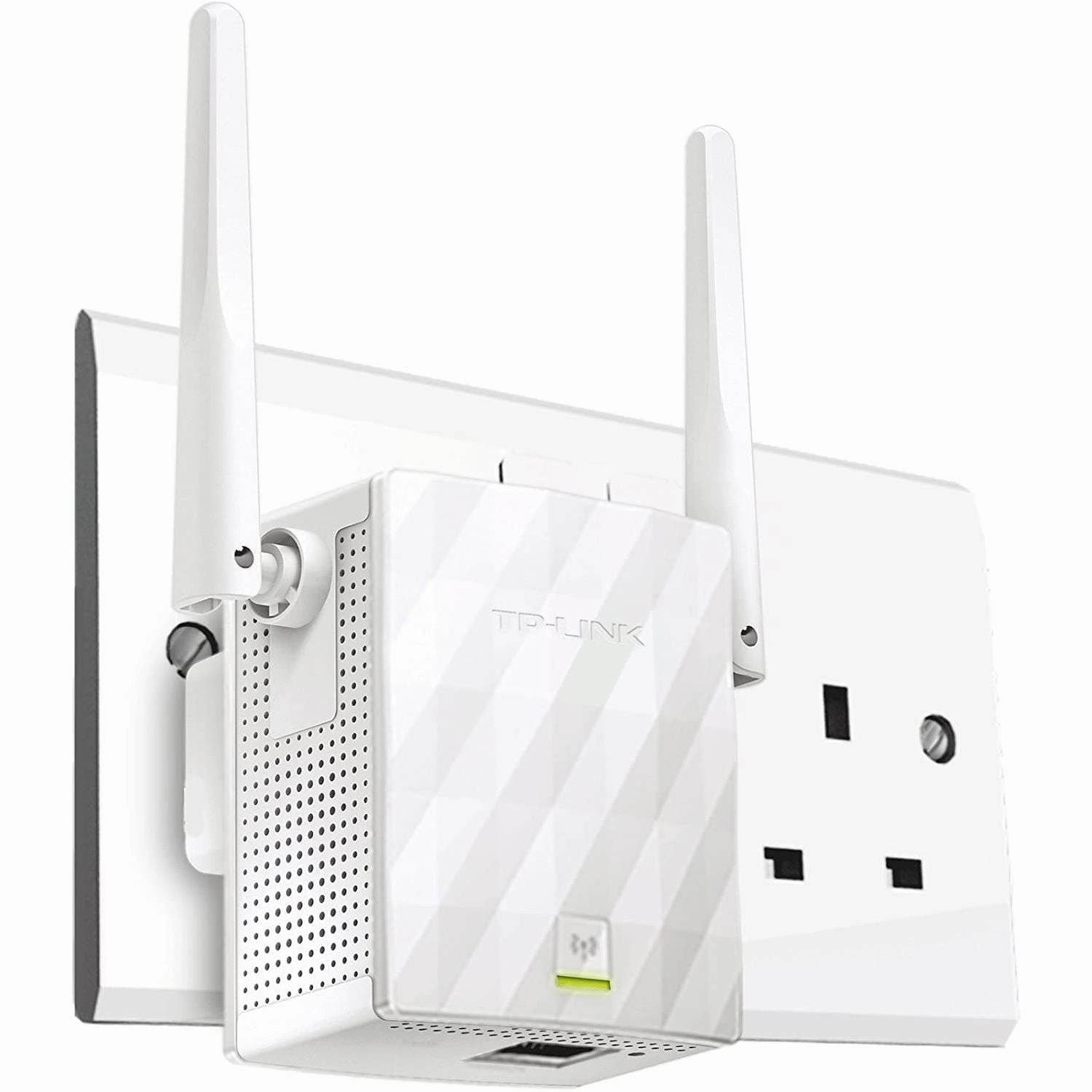 TP-Link N300 Universal Range Extender, Broadband/Wi-Fi Extender, Wi-Fi Booster/Hotspot with 1 Ethernet Port and 2 External Antennas, Plug and Play, Built-In Access Point Mode, UK Plug (TL-WA855RE)