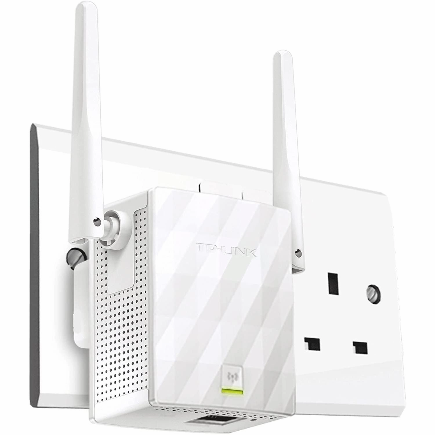 TP-Link N300 Universal Range Extender, Broadband/Wi-Fi Extender, Wi-Fi Booster/Hotspot with 1 Ethernet Port and 2 External Antennas, Plug and Play, Built-In Access Point Mode, UK Plug (TL-WA855RE)