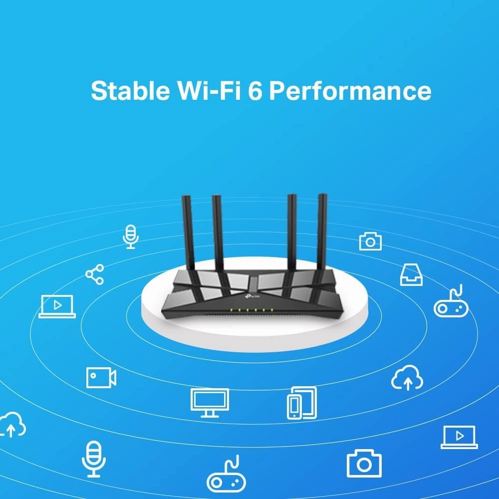 TP-Link Next-Gen Wi-Fi 6 AX1500 Mbps Gigabit Dual Band Wireless Cable Router - (Archer AX10)