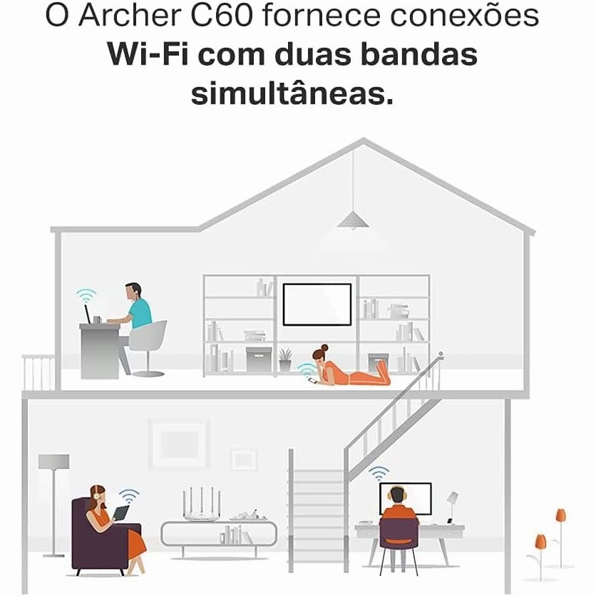 TP-LINK ROUTEUR ARCHER C60 - Blanc