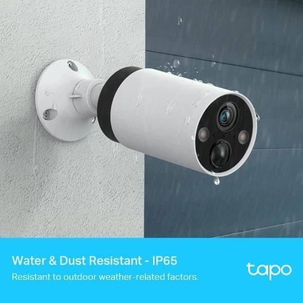 TP-Link Tapo 2K QHD Wireless Outdoor Security Camera, 1-Cam with Hub included, 180-Day Rechargeable Battery, 4MP, Colour Night Vision, AI Detection, SD Storage, Works with Alexa & Google (Tapo C420S1)