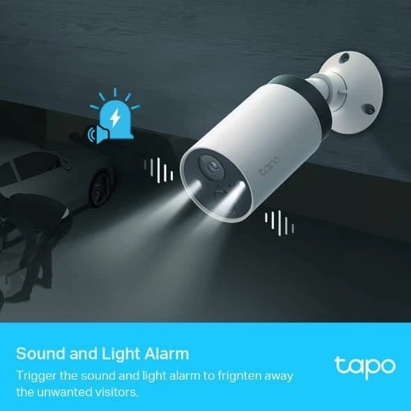 TP-Link Tapo 2K QHD Wireless Outdoor Security Camera, 1-Cam with Hub included, 180-Day Rechargeable Battery, 4MP, Colour Night Vision, AI Detection, SD Storage, Works with Alexa & Google (Tapo C420S1)