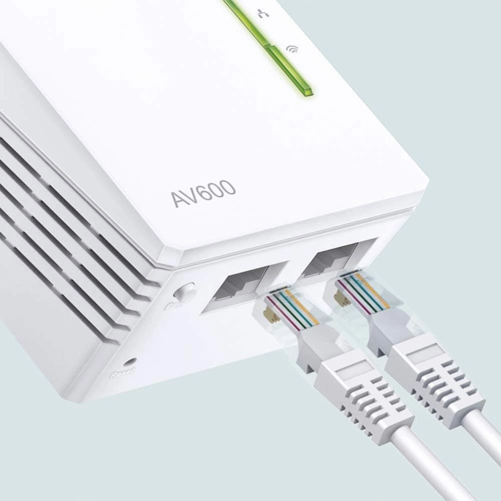 TP-Link TL-WPA4220 2-Port Add-On Powerline Adapter, WiFi Booster/Hotspot