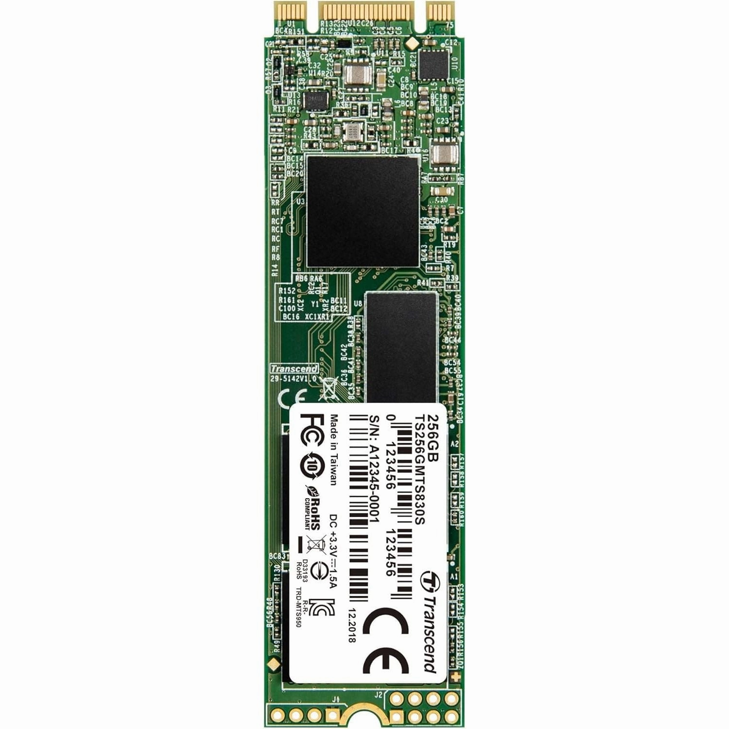 Transcend MTS830S 256 GB M.2 2280 SATA III 6 Gb/s Internal Solid State Drive (SSD) 3D TLC NAND with DRAM Cache (TS256GMTS830S) computing devices, pc accessories, cheap computer online