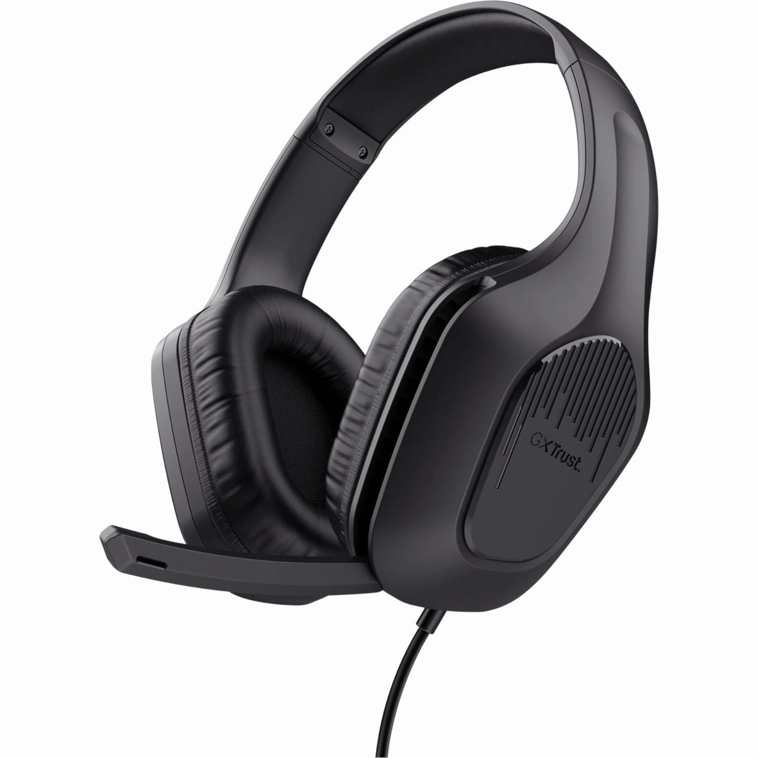 Trust Gaming GXT 415 Zirox Lightweight Over-Ear Gaming Headset - 50mm Drivers, Foldaway Microphone, 3.5mm Jack, 2m Cable, Compatible with PC, Xbox, PS4/PS5, Switch, Mobile - Black earbuds and headphones, true wireless earbuds, noise cancelling earbuds