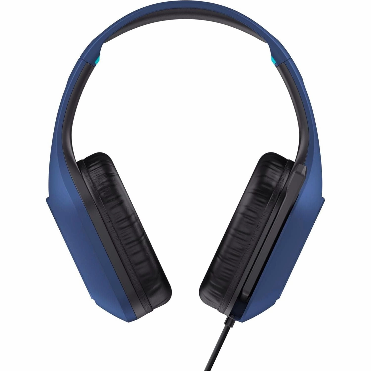 Trust Gaming GXT 415B Zirox Lightweight Gaming Headset with 50mm Drivers for PC, Xbox, PS4, PS5, Switch, Mobile, 3.5 mm Jack, 2m Cable, Foldaway Microphone, Over-Ear Wired Headphones - Blue