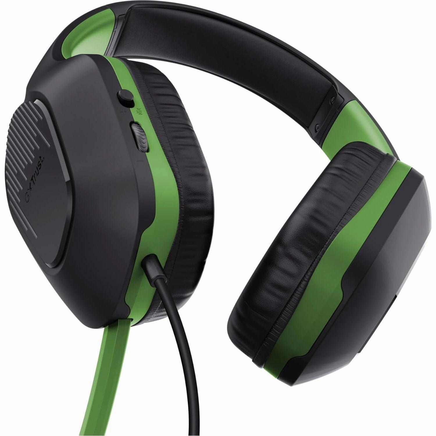 Trust Gaming GXT 415X Zirox Lightweight Gaming Headset  50mm Drivers, 3.5mm Jack, 1.2m Cable, Foldaway Microphone, Over-Ear, Wired  Black/Green