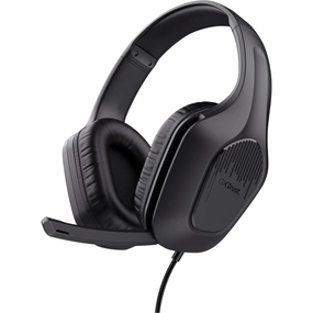 Trust Gaming GXT 418 Rayne Lightweight Gaming Headset - 3.5mm Jack, 50mm Drivers, Foldaway Microphone, Over-Ear, Wired, 2m Cable, Compatible with PC, Xbox, PS4, PS5, Switch, Mobile - Black earbuds and headphones, true wireless earbuds, noise cancelling ear