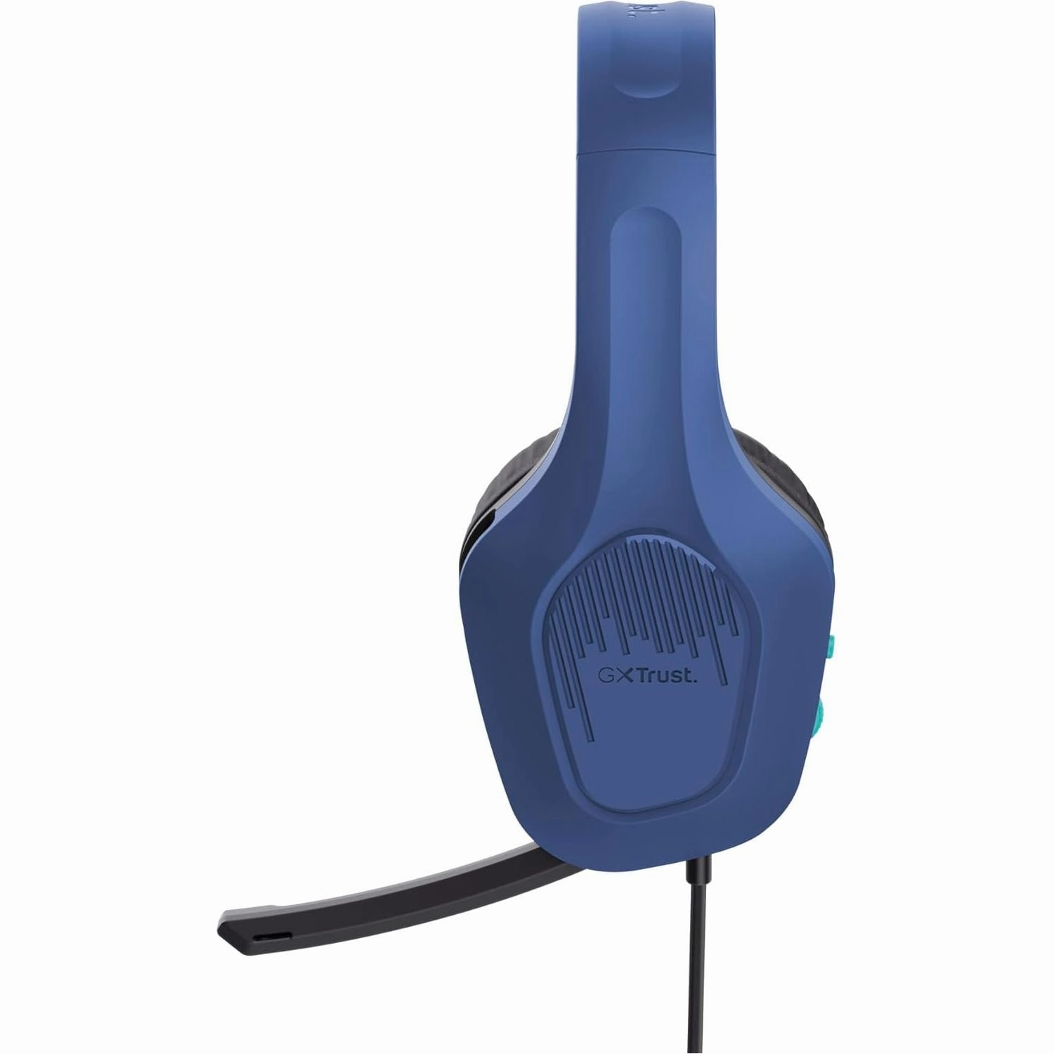Trust Gaming GXT 418B Rayne Lightweight Gaming Headset - 3.5mm Jack, 50mm Drivers, Foldaway Microphone, Over-Ear, Wired, 2m Cable, for PC, Xbox, PS4, PS5, Switch, Mobile - Blue