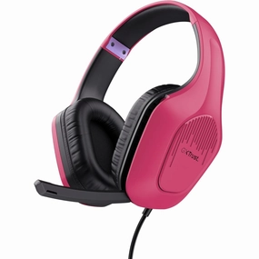 Trust Gaming GXT 418P Rayne Lightweight Gaming Headset - 3.5mm Jack, 50mm Drivers, Foldaway Microphone, Over-Ear, Wired, 2m Cable, Compatible with PC, Xbox, PS4, PS5, Switch, Mobile - Pink buy laptop online, cheap gaming laptop, best business laptops