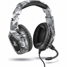 Trust Gaming GXT 488 Forze-G [Officially Licensed for PlayStation] Gaming Headset for PS4 and PS5 with Flexible Microphone and Inline Remote Control, Over Ear Gaming Headphones - Grey earbuds and headphones, true wireless earbuds, noise cancelling earbuds