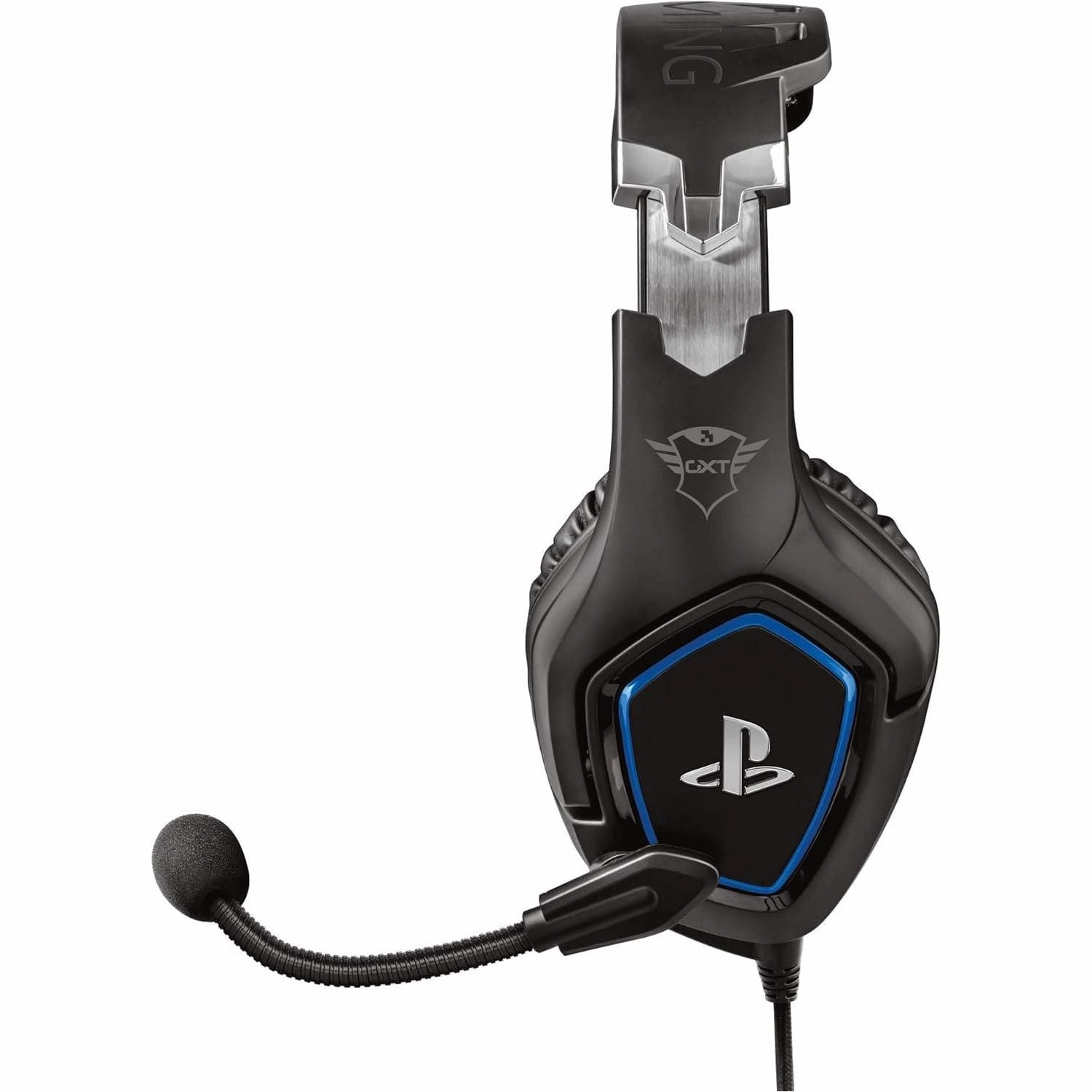Trust Gaming GXT 488 Forze Gaming Headset [Officially Licensed for PlayStation] - Over-Ear Headphones with Flexible Microphone & Inline Remote, Compatible with PS4 - Black