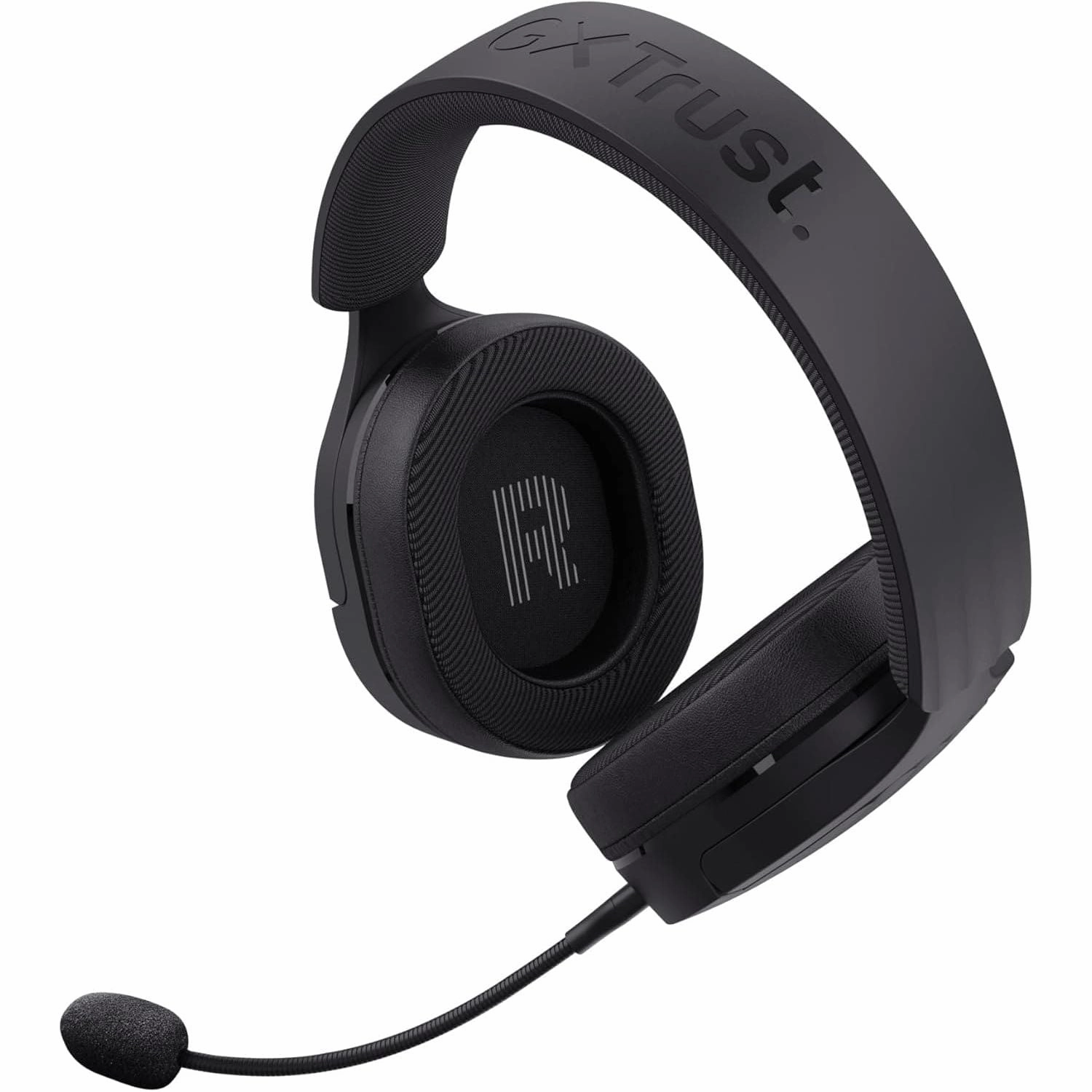 Trust Gaming GXT 490 Fayzo USB Gaming Headset 7.1 Surround Sound, 50mm Drivers, 85% Recycled Plastics, RGB Over-Ear Wired Headphones, with Noise Cancelling Microphone for PC PS5 - Black