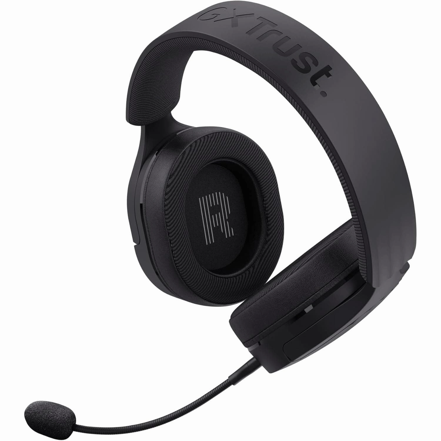 Trust Gaming GXT 490 Fayzo USB Gaming Headset 7.1 Surround Sound, 50mm Drivers, 85% Recycled Plastics, RGB Over-Ear Wired Headphones, with Noise Cancelling Microphone for PC PS5 - Black