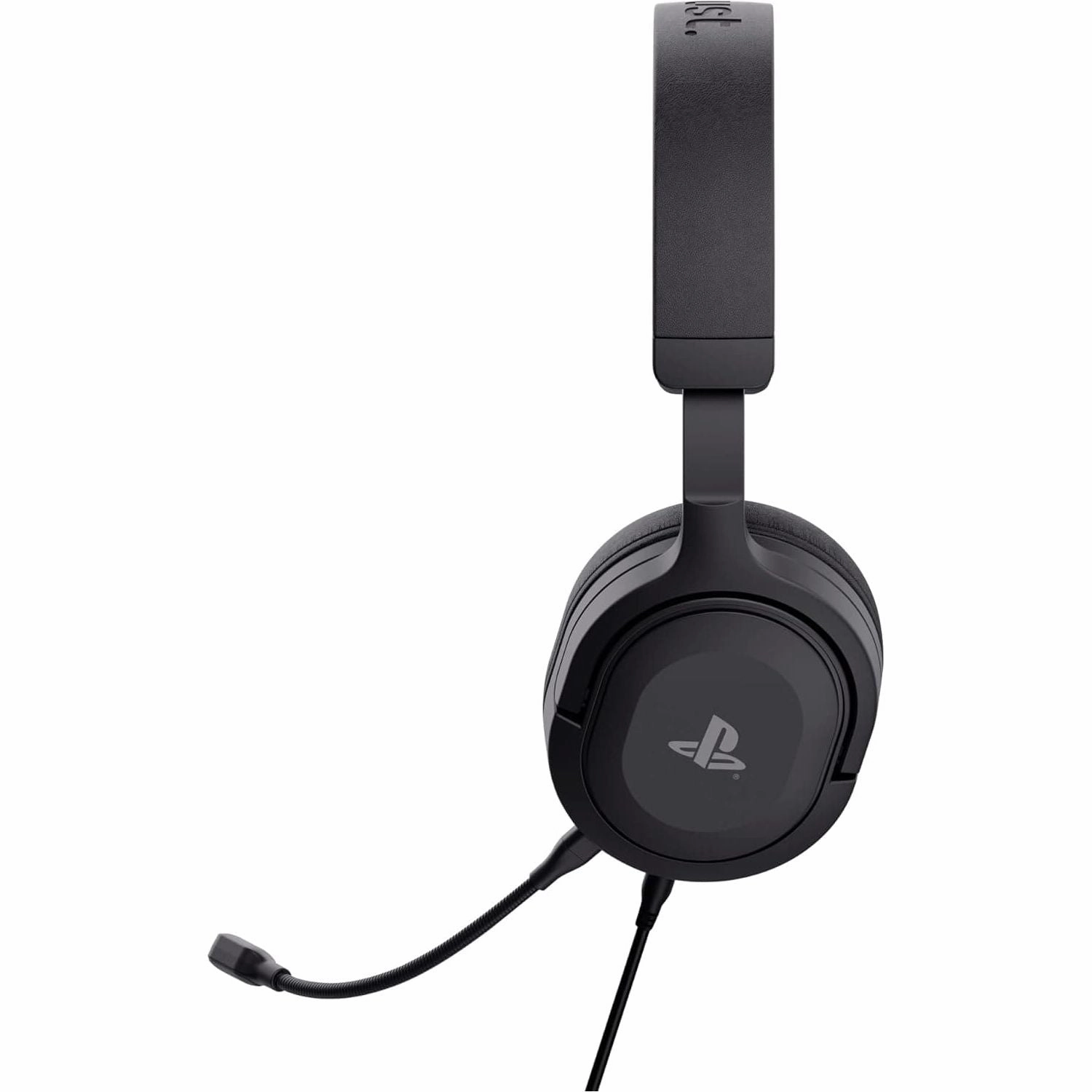 Trust Gaming GXT 498 Forta - Sustainable Gaming Headset for PS5/PS4, Officially Licensed, 50mm Drivers, Detachable Mic, 1.2m Cable - Black