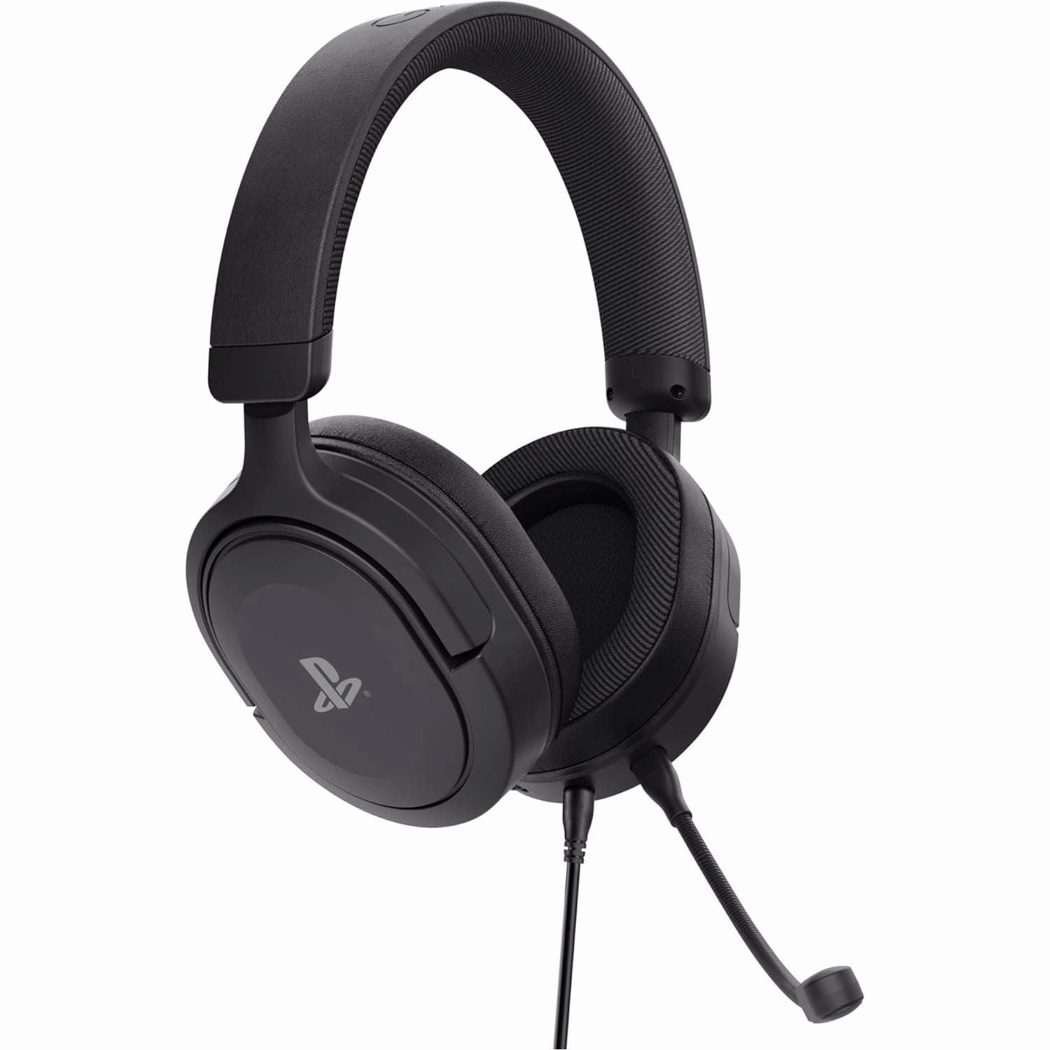 Trust Gaming GXT 498 Forta - Sustainable Gaming Headset for PS5/PS4, Officially Licensed, 50mm Drivers, Detachable Mic, 1.2m Cable - Black
