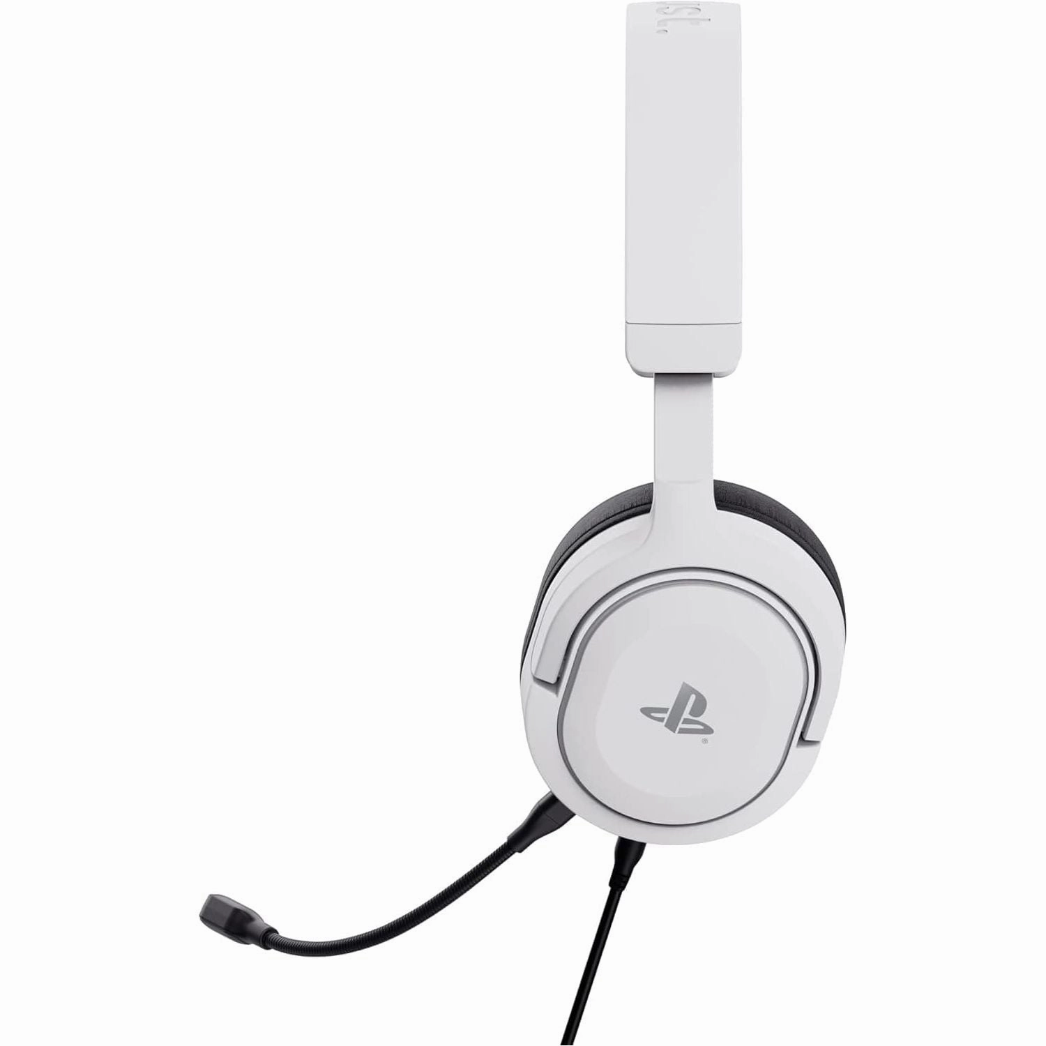 Trust Gaming GXT 498W Forta Wired Gaming Headset - Officially Licensed for PS5/PS4, 50mm Drivers, Detachable Mic, 1.2m Cable, Over-Ear, White