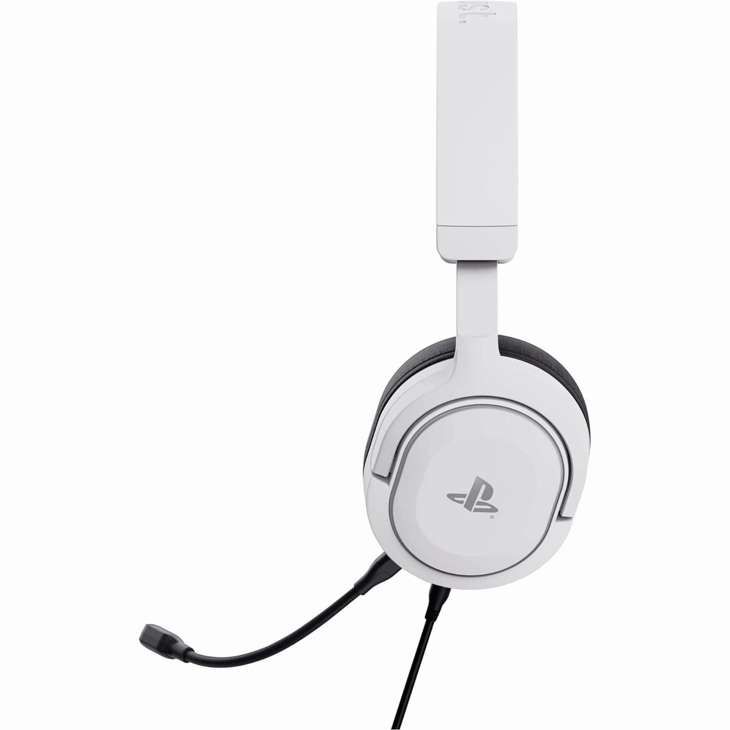 Trust Gaming GXT 498W Forta Wired Gaming Headset - Officially Licensed for PS5/PS4, 50mm Drivers, Detachable Mic, 1.2m Cable, Over-Ear, White