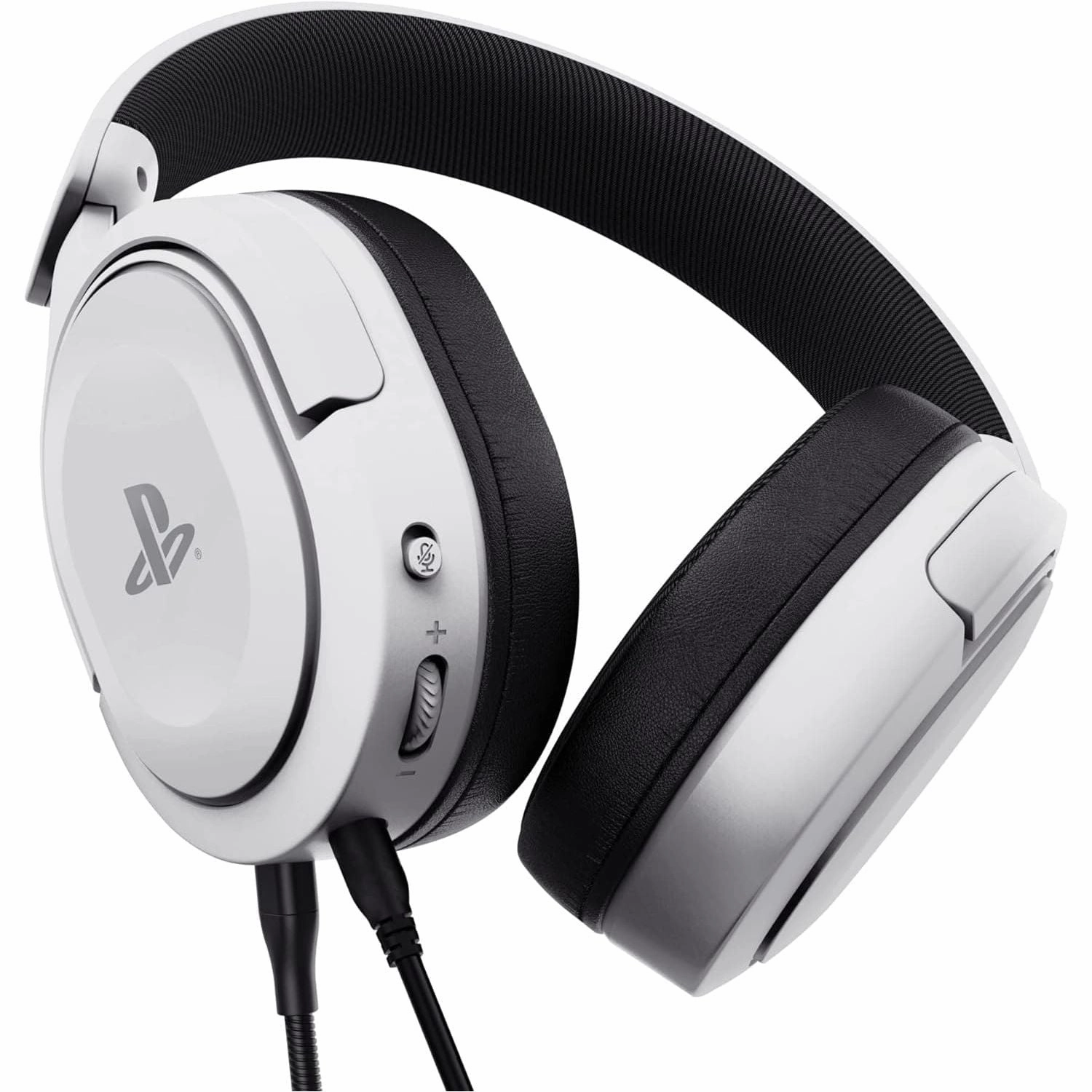 Trust Gaming GXT 498W Forta Wired Gaming Headset - Officially Licensed for PS5/PS4, 50mm Drivers, Detachable Mic, 1.2m Cable, Over-Ear, White