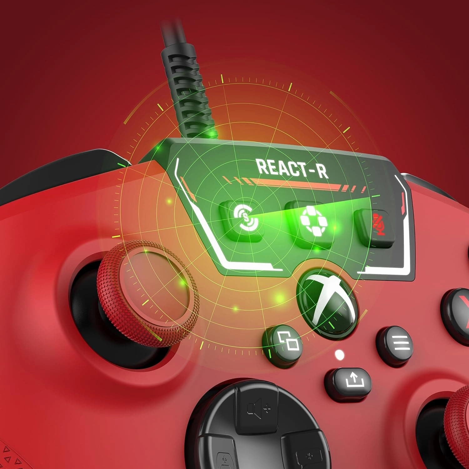 Turtle Beach React-R Controller Red- Xbox Series X|S, Xbox One and PC