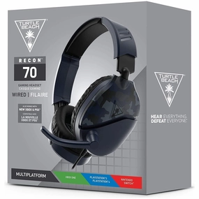 Turtle Beach Recon 70 Camo Blue Gaming Headset for PS5, PS4, Xbox Series X|S, Xbox One, Nintendo Switch & PC earbuds and headphones, true wireless earbuds, noise cancelling earbuds