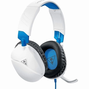 Turtle Beach Recon 70P White Gaming Headset for PS5, PS4, Xbox Series X|S | One, Nintendo Switch & PC earbuds and headphones, true wireless earbuds, noise cancelling earbuds