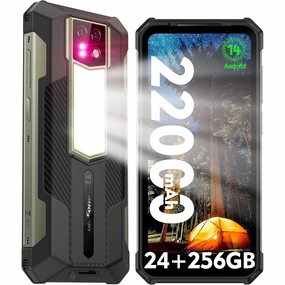 Ulefone Armor 24 Rugged Smartphone  22000mAh Battery, 66W Fast Charging, 24GB RAM   256GB/2TB Storage, Android 14, 64MP   64MP Night Vision, 120Hz 6.78" Corning Gorilla Glass, 4G, 3-Card Slot, Built-in LED Light, Waterproof unlocked phones,budget smar