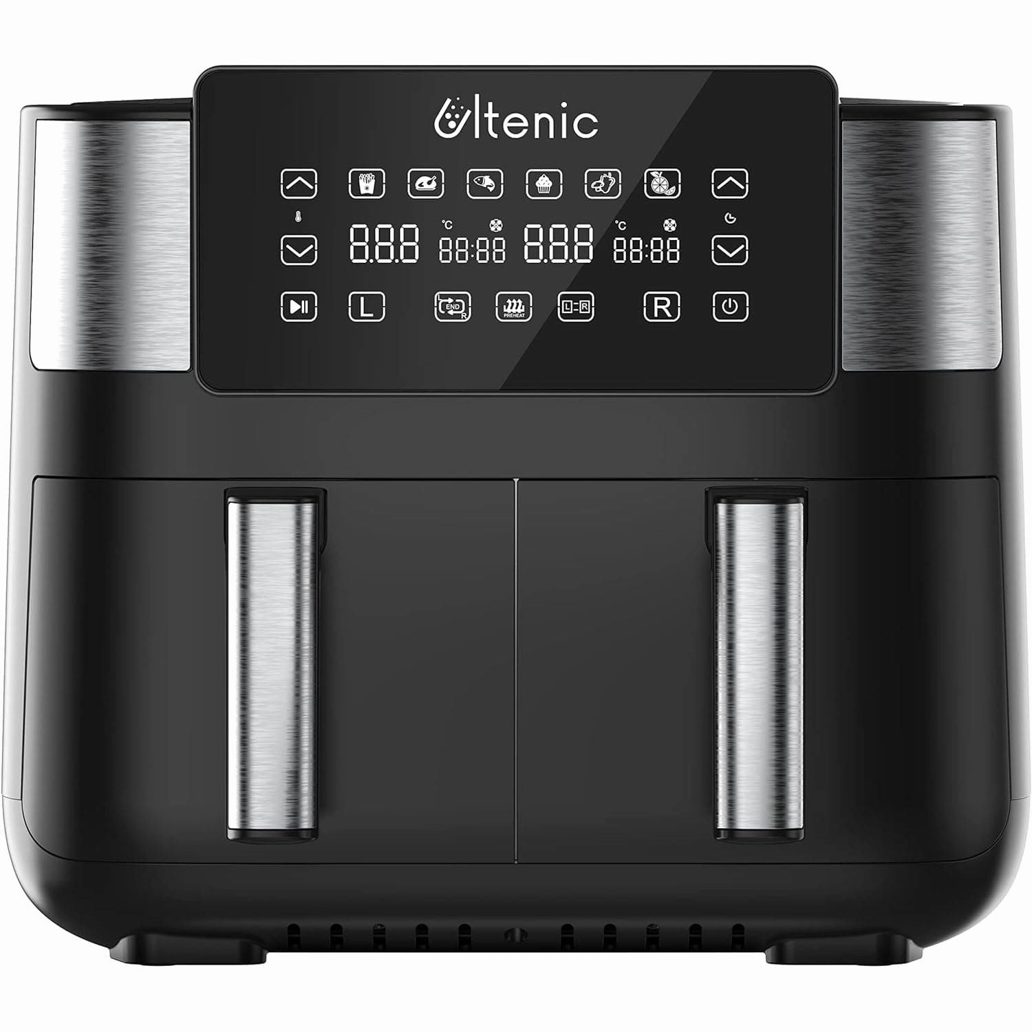 Ultenic K20 Dual Air Fryer, 6-in-1 Health Air Fryers with 2 Independent Frying Baskets, SYNC Cooking, XL 7.6L Family Sized, App with 100  Recipes, Dishwasher-Safe phone accessories, mobile phone cases, best charging cable