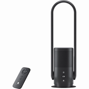 Ultty Bladeless Tower Fan with HEPA Air Purifier  80cm Oscillating, 9 Speeds, Remote, Timer, Touch Control, Black (CR022D) xbox console, buy xbox series x, xbox accessories online