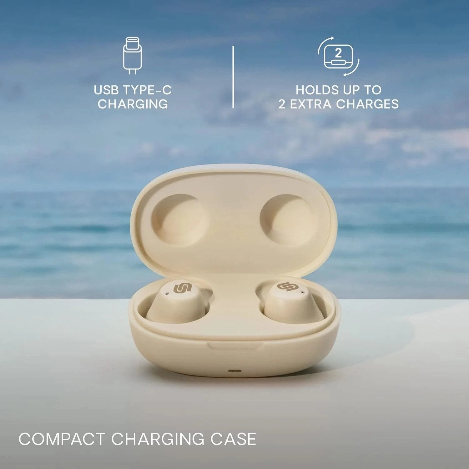 Urbanista Lisbon True Wireless Earbuds Bluetooth 5.2 Vanilla Cream