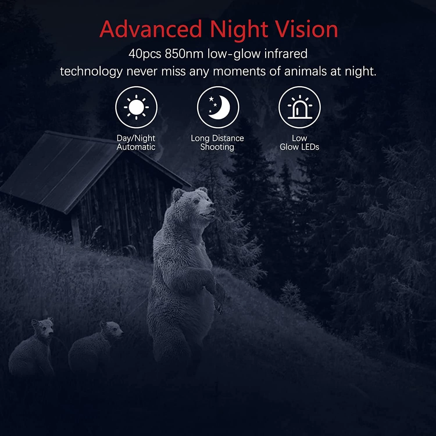 Vanbar D500 Trail Wildlife Camera 20MP - Forest Camo