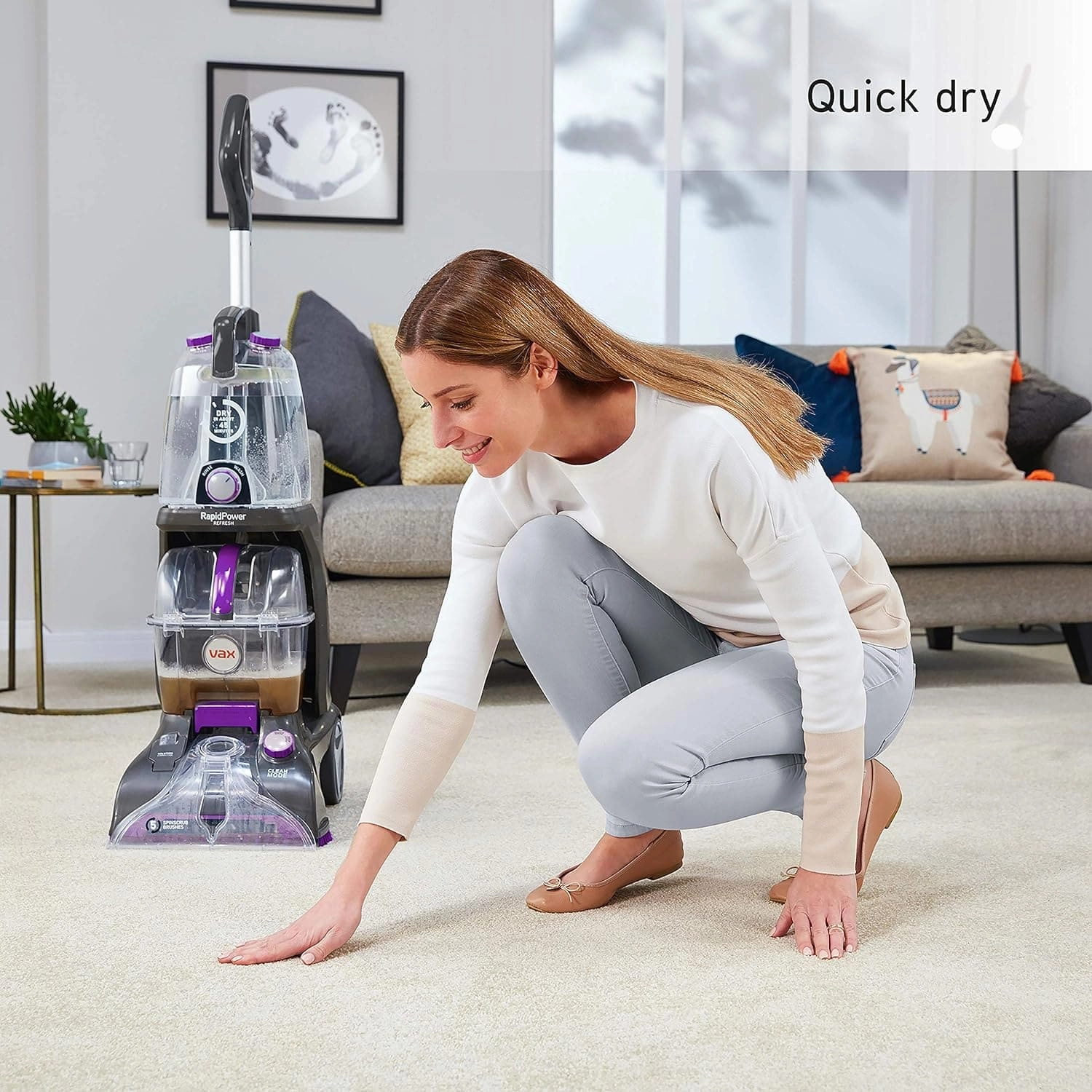 VAX Rapid Power Refresh CDCW-RPXR Upright Carpet Cleaner - Purple & Graphite