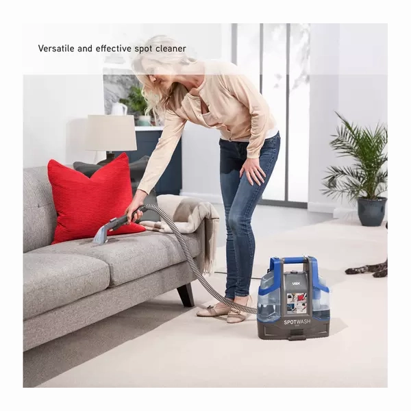 Vax SpotWash Duo Spot Cleaner | Lifts Spills and Stains from Carpets, Stairs, Upholstery | Dedicated Messy Tool for Pets  CDCW-CSXA, 1 Litre, Grey/Blue