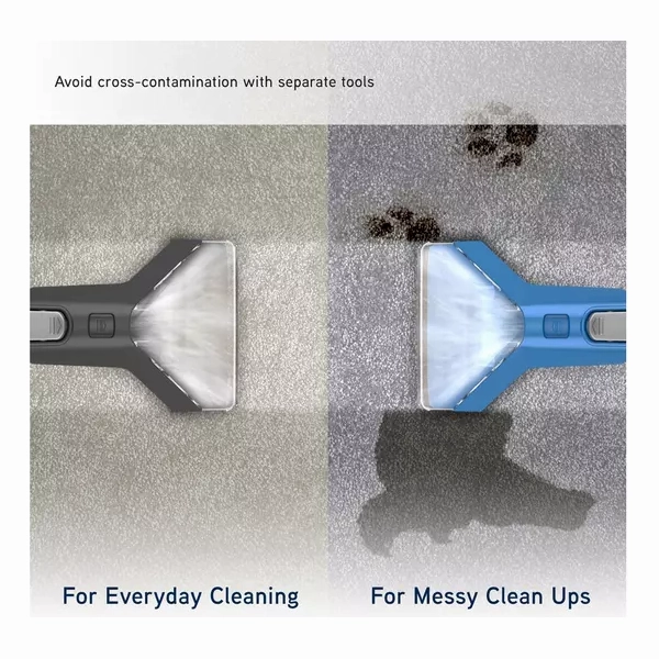 Vax SpotWash Duo Spot Cleaner | Lifts Spills and Stains from Carpets, Stairs, Upholstery | Dedicated Messy Tool for Pets  CDCW-CSXA, 1 Litre, Grey/Blue