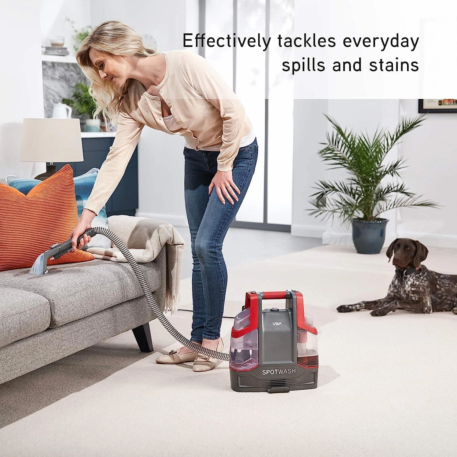 Vax SpotWash Portable Spot Cleaner - 1.6L, Red (CDCWCSXD)