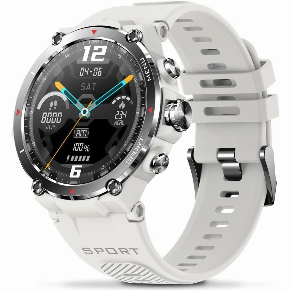 Veho Kuzo F1S Sports Smart Watch - White